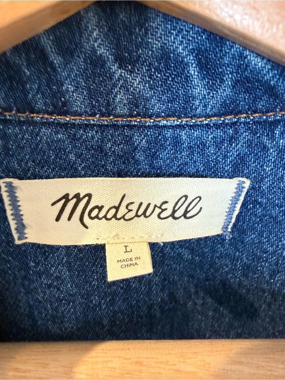 Madewell Oversized Denim Shacket - Picture 2 of 3